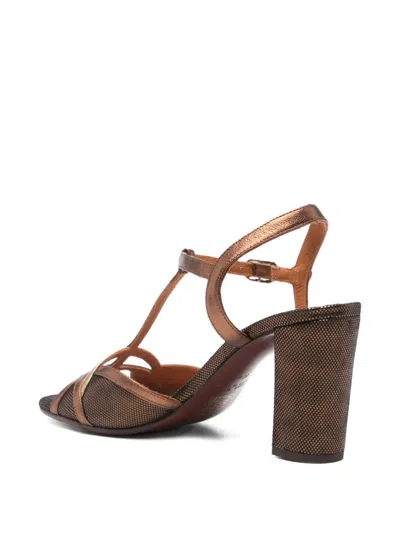 Chie Mihara Bejo T-strap Leather Sandals In Brown