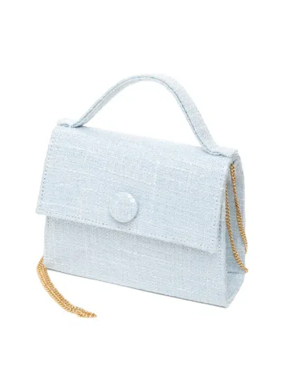 Mi Mi Sol Button Chain Bag In Blue