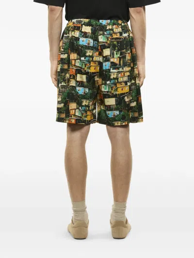 Laneus All-overprint Shorts In Multi