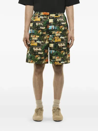 Laneus All-overprint Shorts In Multi
