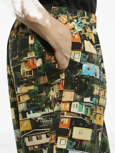 Laneus All-overprint Shorts In Multi