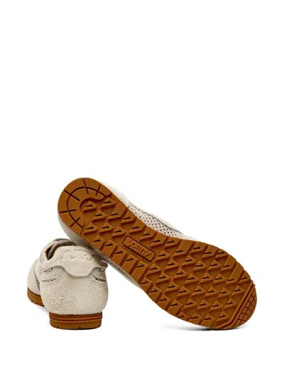 Autry Windspin Mesh Panelling Suede Sneakers In Neutral