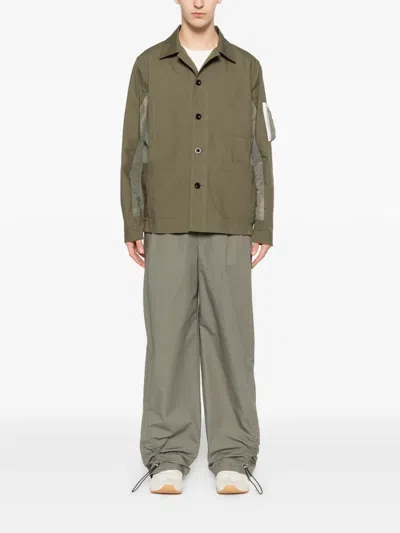 Sacai Pocket Panelling Jacket In Green