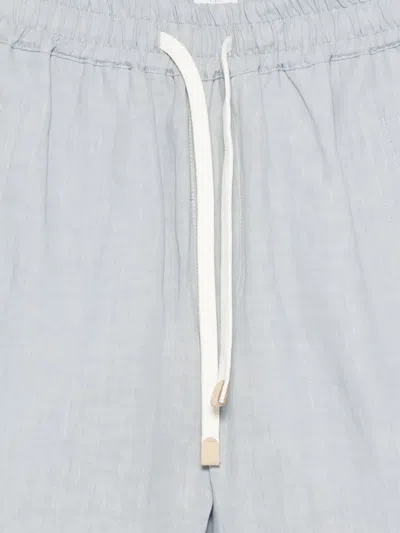 Eleventy Drawstring Deck Shorts In Blue