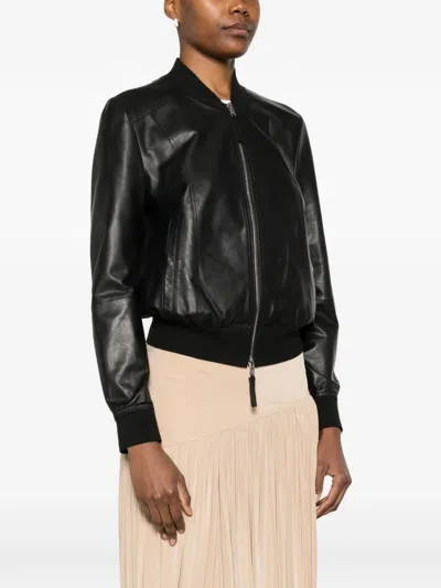 Bully Zip Lambskin Jacket In Multi