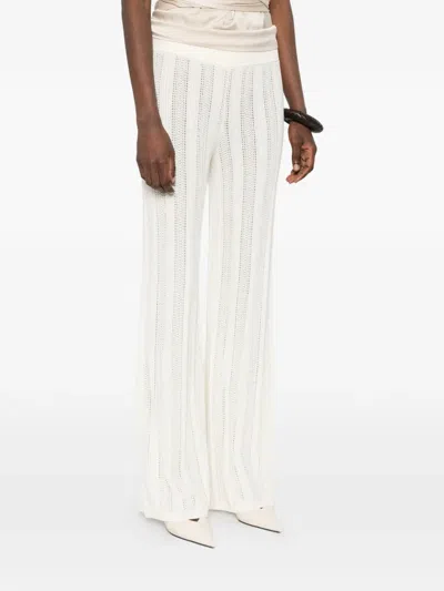 Bompard Elasticated-waist Trousers In White