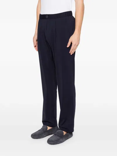Herno Elasticated Trousers In Blue