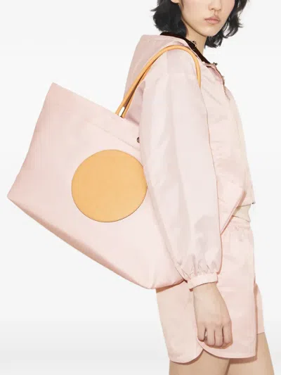 Tory Burch Ella Twist Reversible Tote Rose Mist In Pink