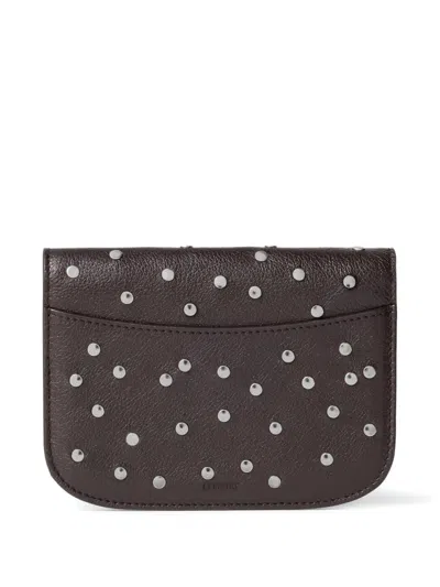 Lemaire Soft Tab Studs Wallet In Brown