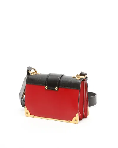 Prada Cahier Bag In Red