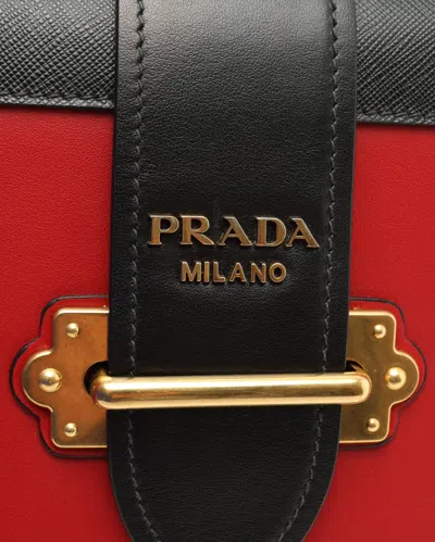 Prada Cahier Bag In Red