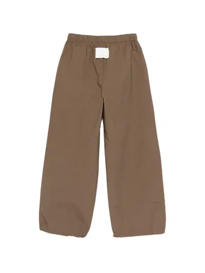 Msgm Drawstring Trousers In Metallic