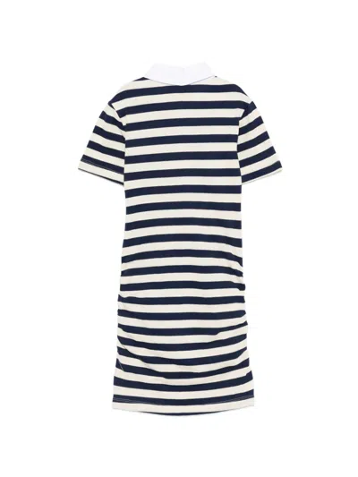 Msgm Striped Dress In Multi