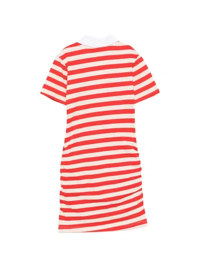 Msgm Striped Dress In Multi