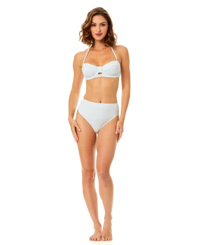Cece Retro Underwire Top In Blue