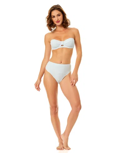 Cece Retro Underwire Top In Blue