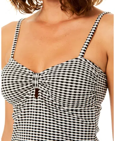 Cece Keyhole Tankini In Black