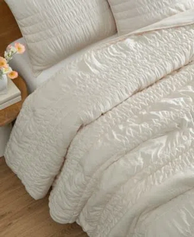 Ugg Devon Tide Ruched Quilt Set In White
