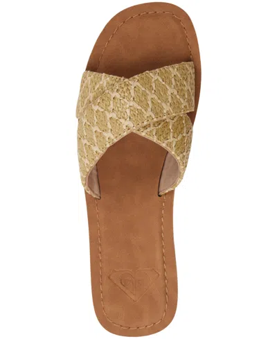 Roxy Andreya Raffia Slide Sandal