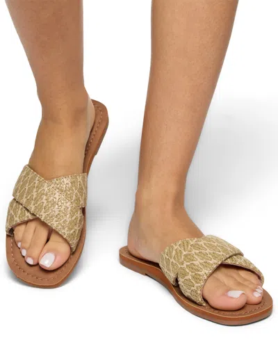 Roxy Andreya Raffia Slide Sandal
