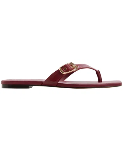 Aldo Leonnia Buckle Flip Flop In Red