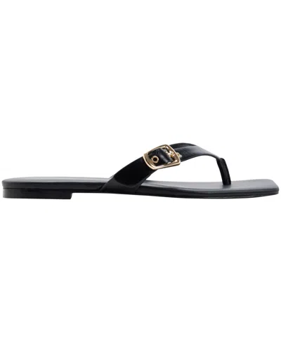 Aldo Leonnia Buckle Flip Flop In Red