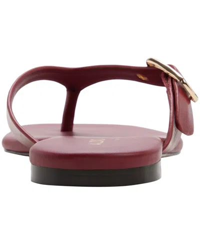 Aldo Leonnia Buckle Flip Flop In Red