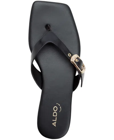Aldo Leonnia Buckle Flip Flop In Red
