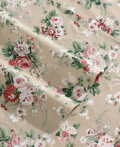 Laura Ashley Cotton Percale 4-pc. Sheet Set, King In Multi