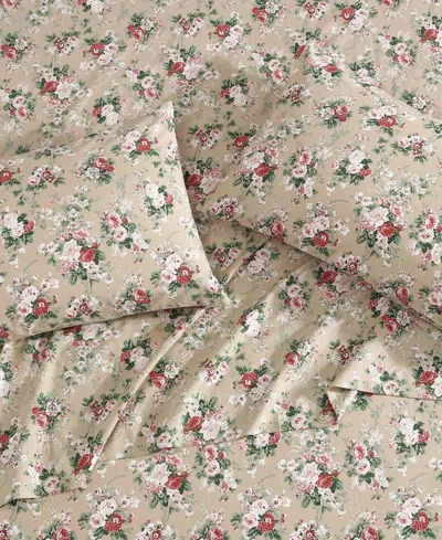 Laura Ashley Cotton Percale 4-pc. Sheet Set, King In Multi