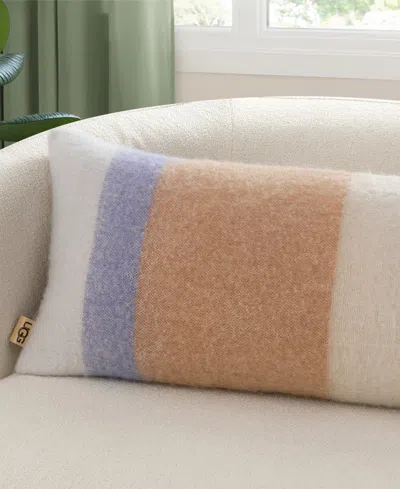 Ugg Simona Faux Mohair Bolster Pillow, 14" X 36" In Multi