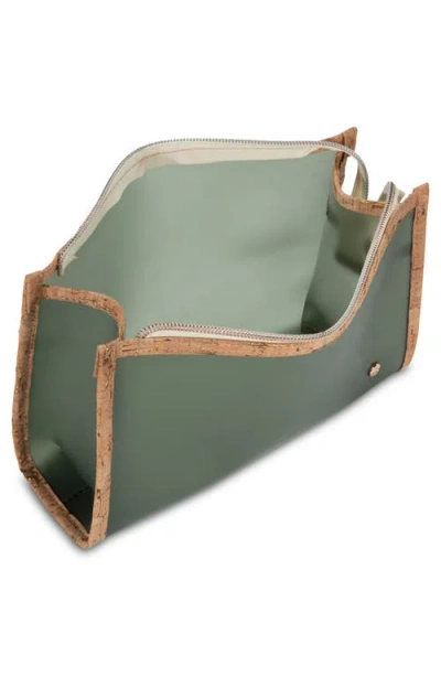 Stephanie Johnson Medium Miami Ultramarine Zip Cosmetics Bag In Green