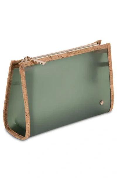Stephanie Johnson Medium Miami Ultramarine Zip Cosmetics Bag In Green