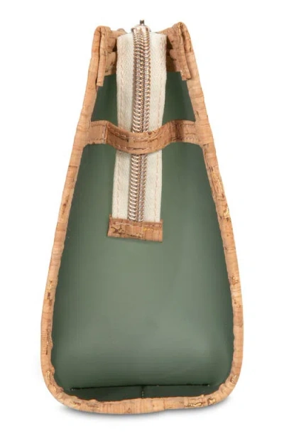 Stephanie Johnson Medium Miami Ultramarine Zip Cosmetics Bag In Green