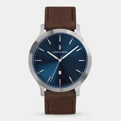 Lilienthal Berlin Huxley Silver Blue Leather Brown In Green