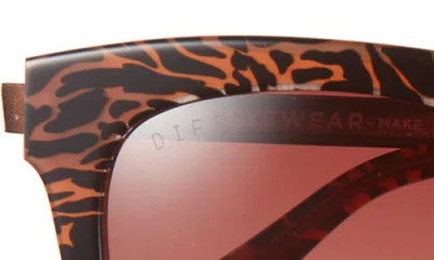 Diff Bella 54mm Gradient Square Sunglasses In Brown