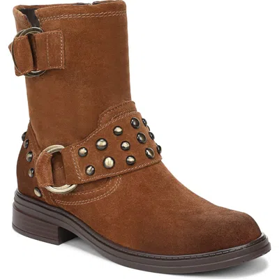 Naturalizer Optimus Stud Moto Boot In Brown