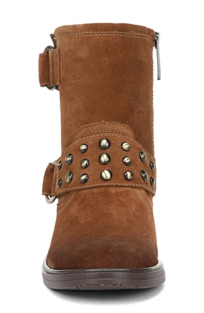 Naturalizer Optimus Stud Moto Boot In Brown