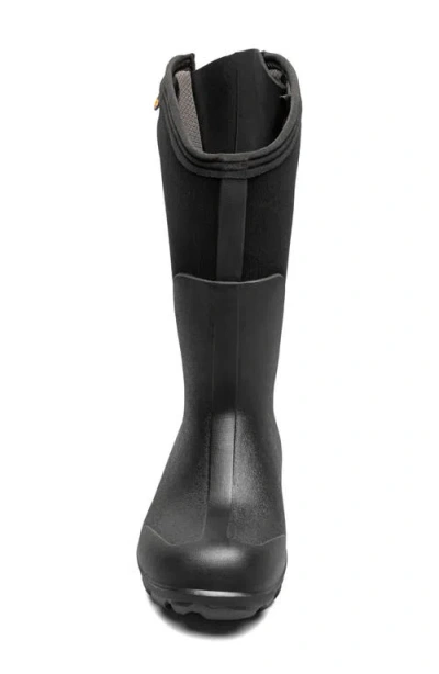 Bogs Classic Seamless Adjustable Calf Tall Rain Boot In Black