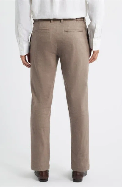 Nordstrom Flat Front Pants In Neutral