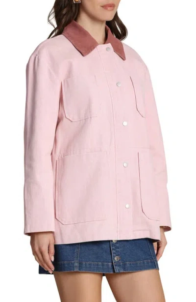 Avec Les Filles Cotton Barn Jacket In Pattern