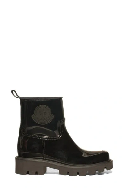 Moncler Kickstream Waterproof Rain Boot In Black