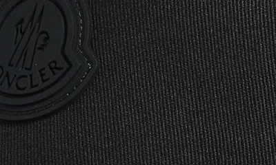 Moncler Logo Patch Adjustable Baseball Cap In Black