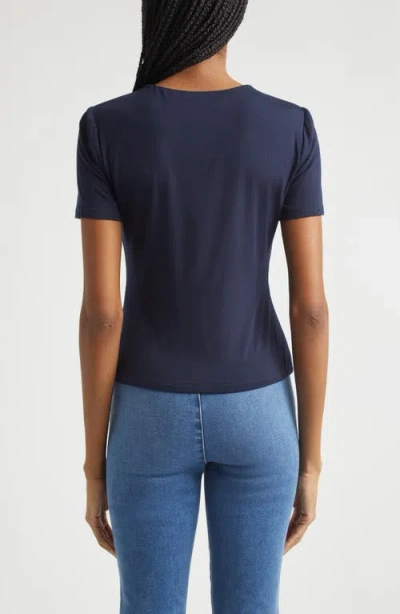 Veronica Beard Benedict Jersey T-shirt In Blue