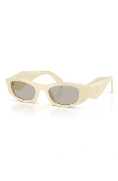 Prada 0pr B16s Angular Cat-eye Sunglasses In White