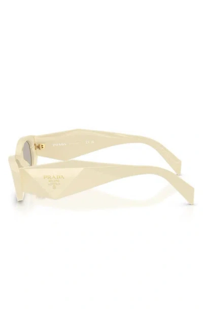 Prada 0pr B16s Angular Cat-eye Sunglasses In White