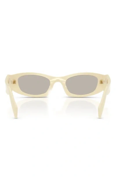 Prada 0pr B16s Angular Cat-eye Sunglasses In White