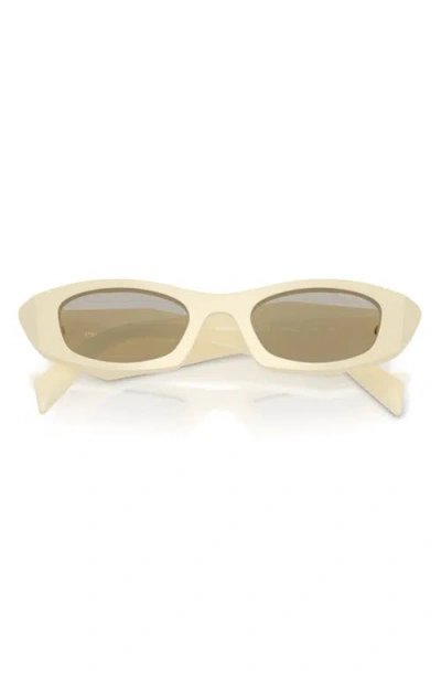 Prada 0pr B16s Angular Cat-eye Sunglasses In White