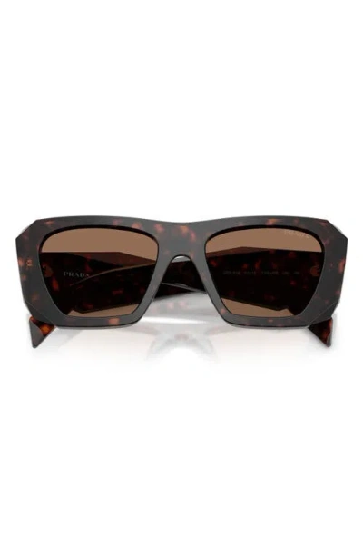 Prada 53mm Square Sunglasses In Brown