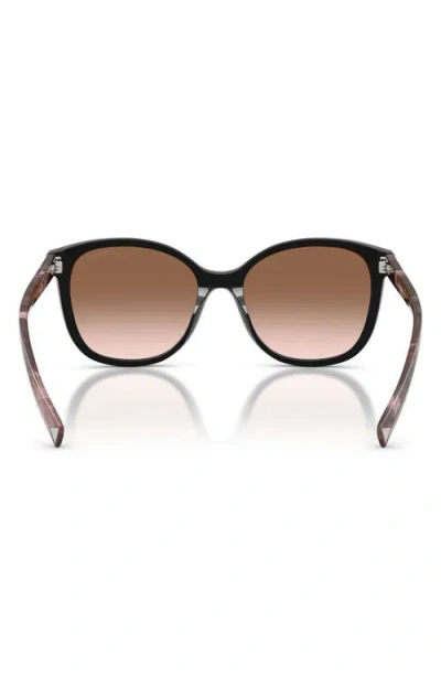 Prada 53mm Gradient Square Sunglasses In Black
